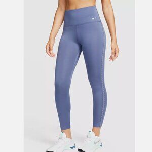 Nike One Women's Therma-FIT Diffused Blue HW 7/8 Leggings XXL Gym Winter Outdoor